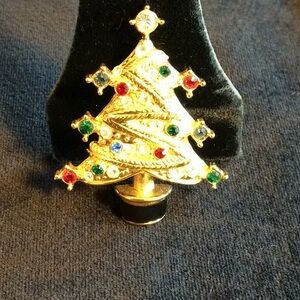 Carolee Vintage New Christmas Tree Brooch